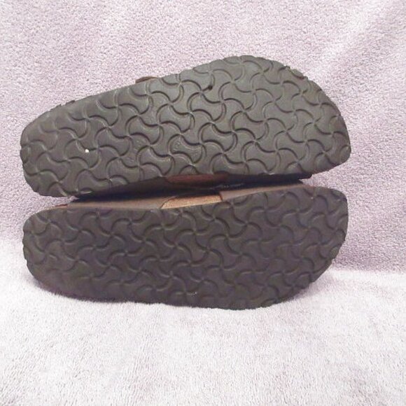 Birkenstock Birkis Florida Sandals Size 9 Cork Leather Comfort Slip On Slide - Picture 11 of 13
